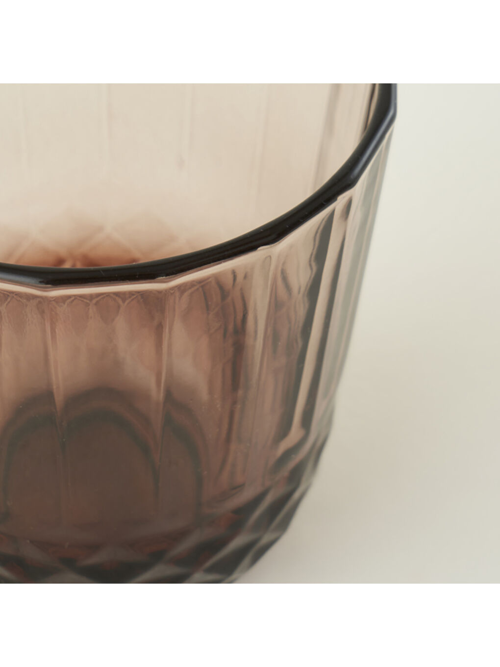 Colore Kesme Bardak-Kadeh Seti 12'li Kahverengi-2