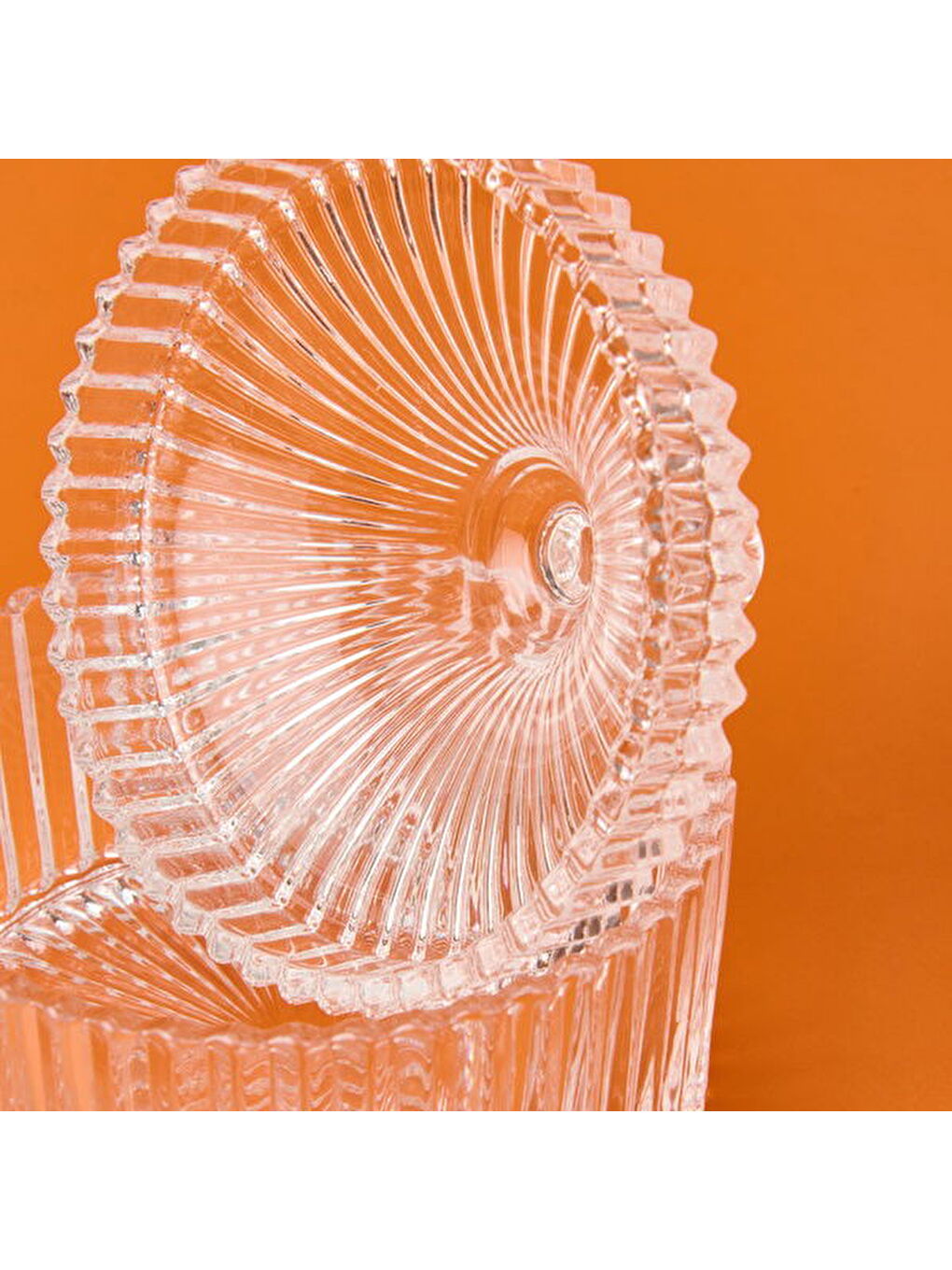 Renksiz Kristal Cam Şekerlik - Şeffaf - 7 cm-3