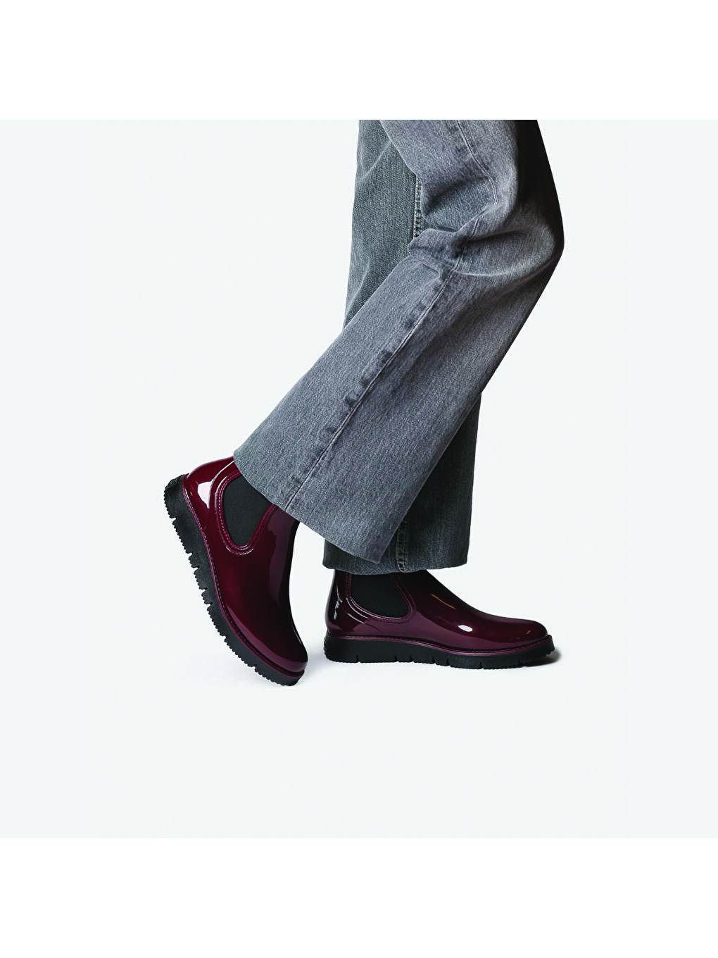 Mor Kadın Bordo Yağmur Botu-3