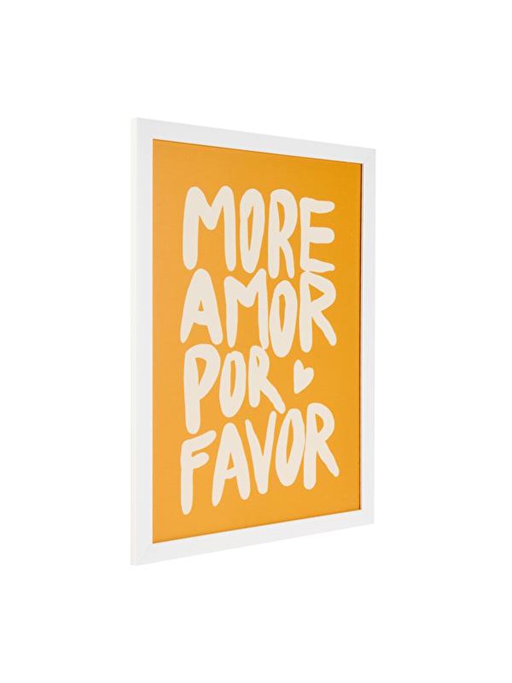 Deco More Amor Por Favor Pano - Sarı - 30x40 cm-1