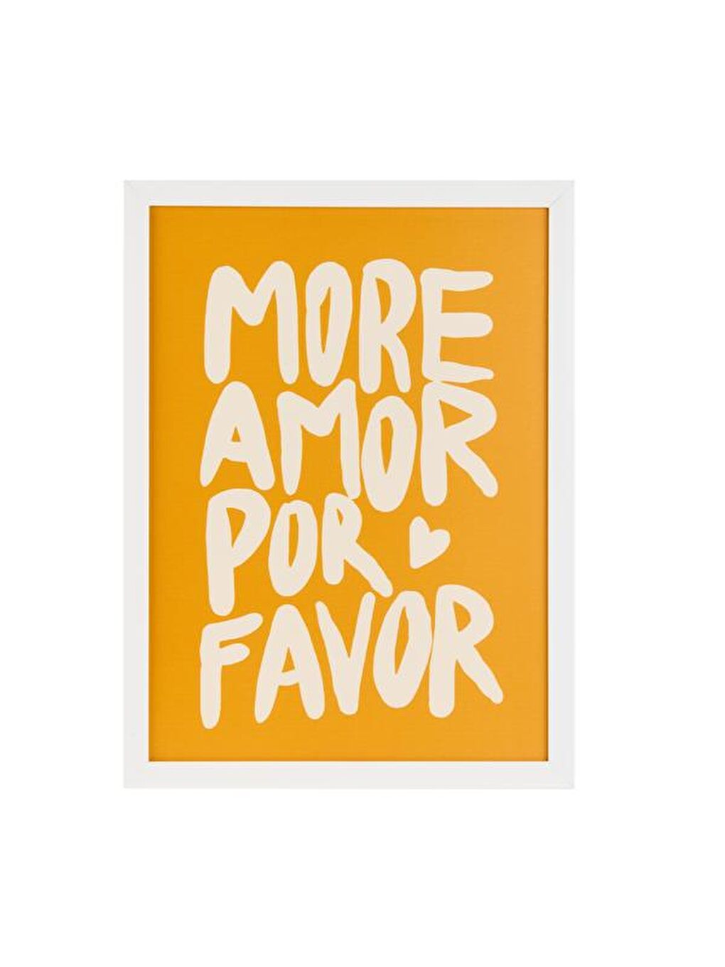 Deco More Amor Por Favor Pano - Sarı - 30x40 cm-3