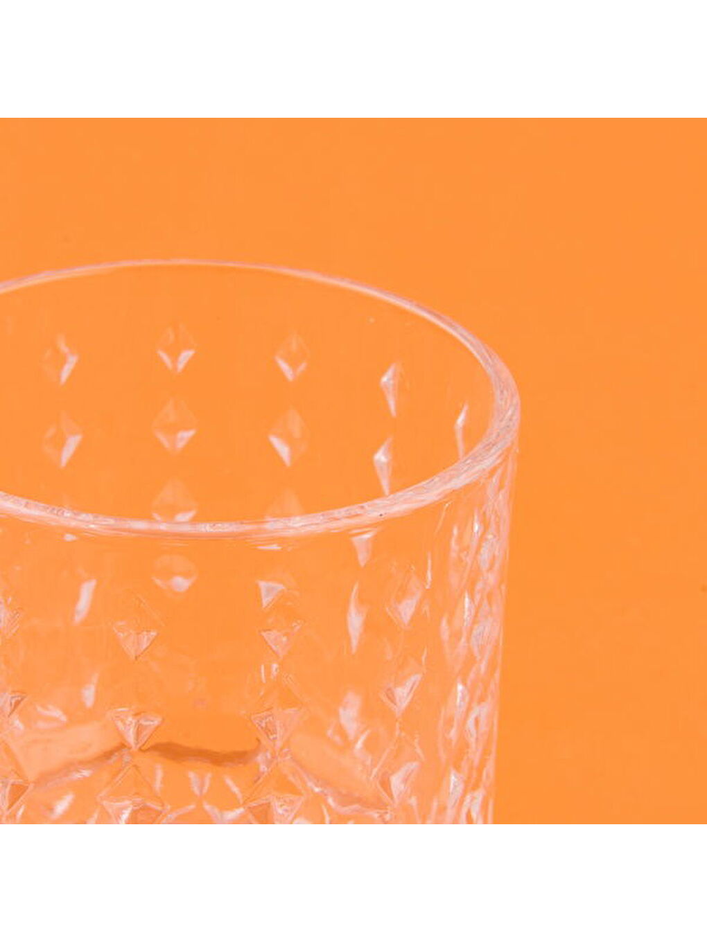 Renksiz Trey 6'lı Cam Su Bardağı - Şeffaf - 222 ml-3