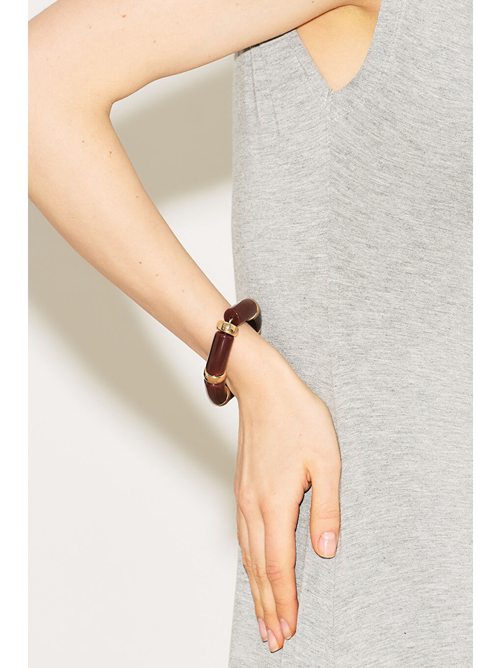 Karışık Bordo Lastikli Bileklik Mıx-1