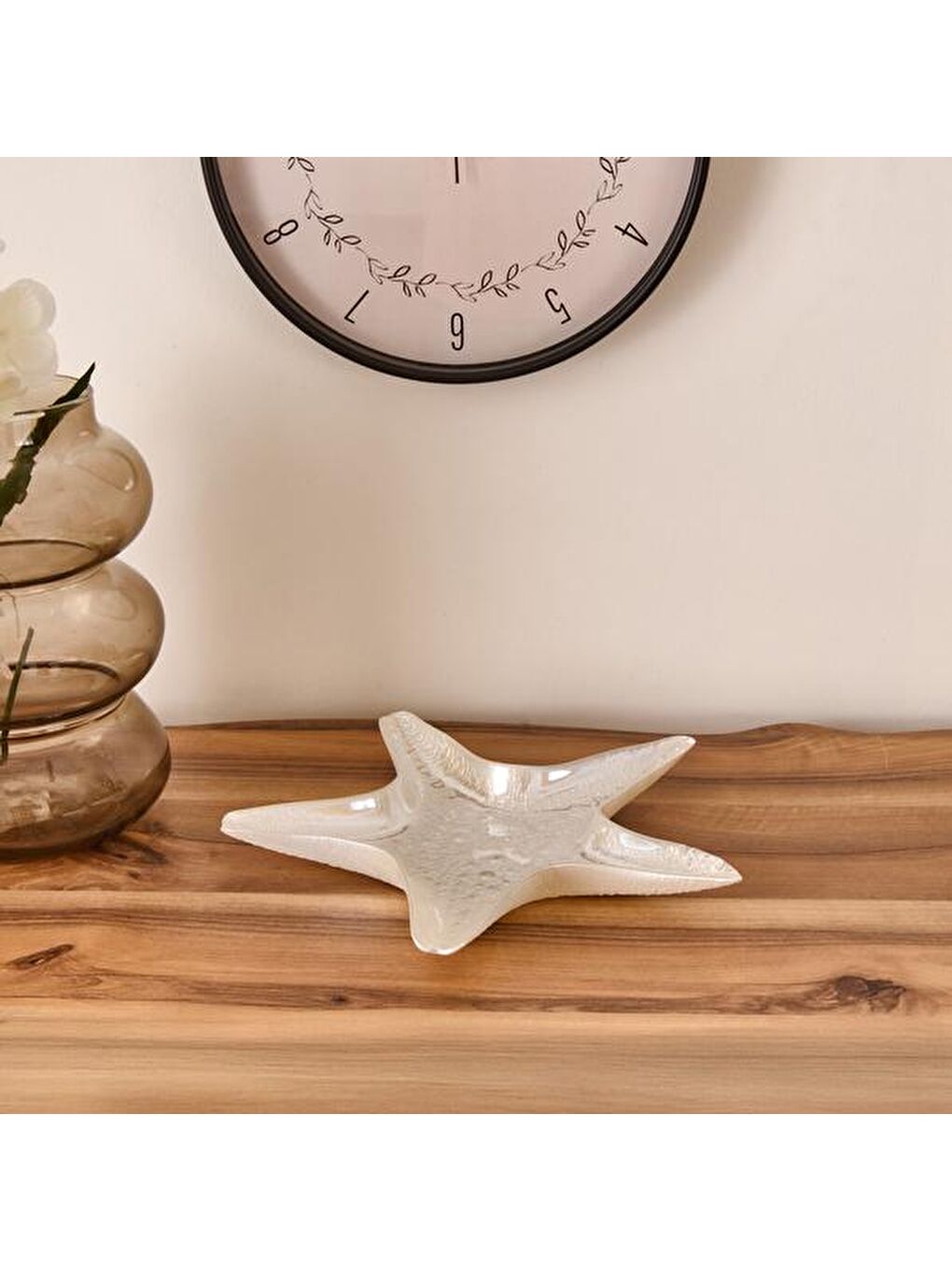 Deco Seaside Dekoratif Tabak - Beyaz - 30 cm