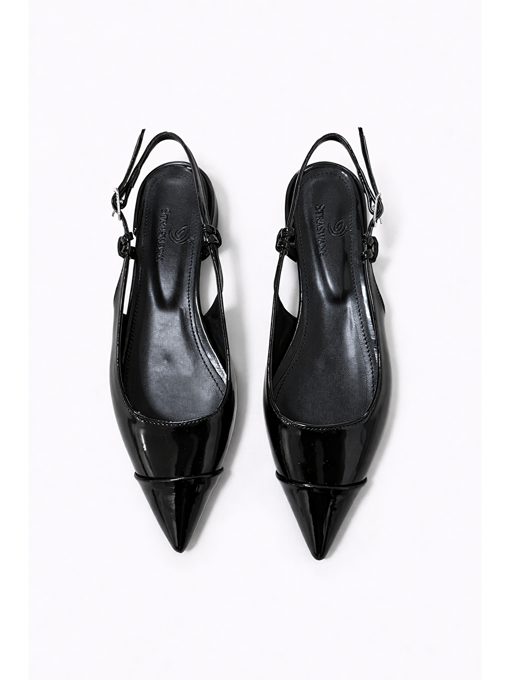 Hubert Kadın Topuklu Rugan Ayakkabı Siyah