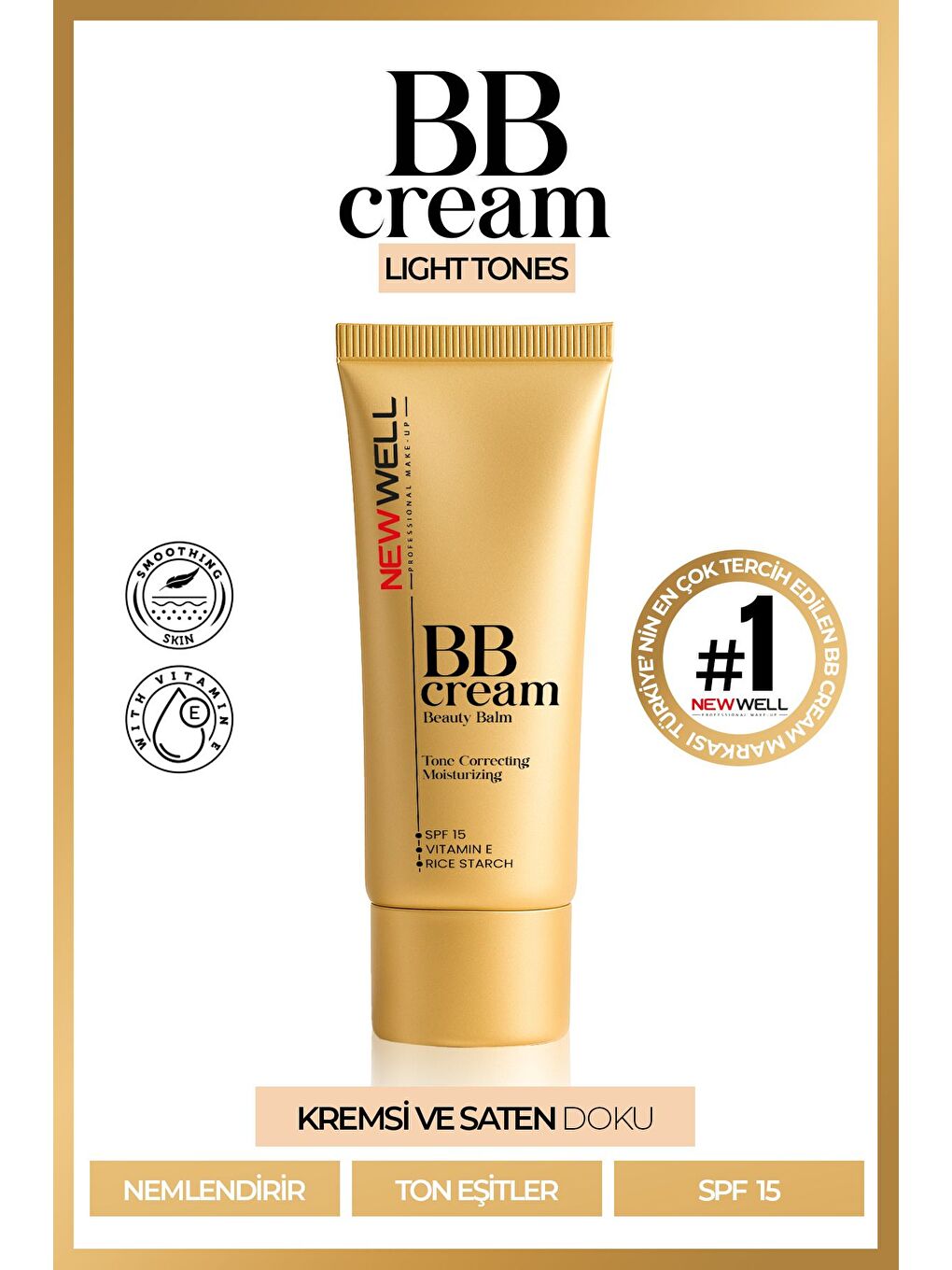 Light Tones BB Cream Beauty Balm Nemlendirici ve Ton Eşitleyici 30 ML