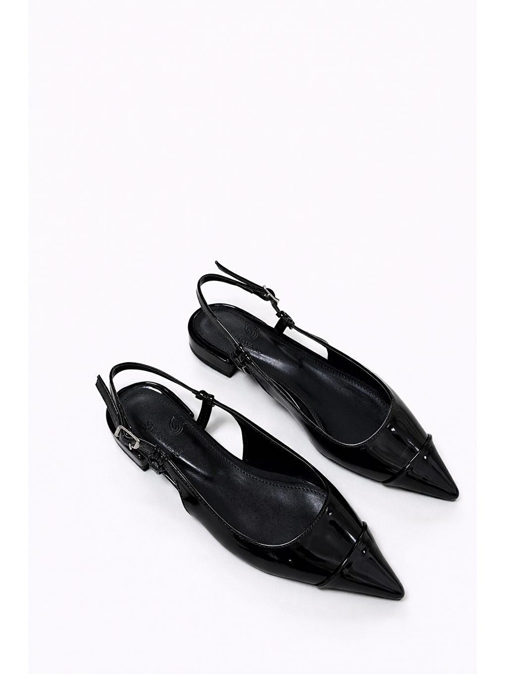 Hubert Kadın Topuklu Rugan Ayakkabı Siyah-1