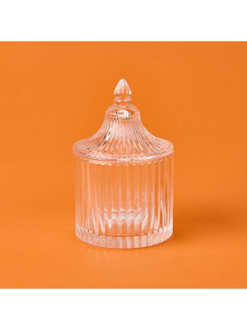 Renksiz Kristal Cam Şekerlik - Şeffaf - 7 cm