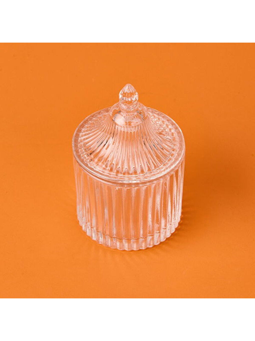 Renksiz Kristal Cam Şekerlik - Şeffaf - 7 cm-2