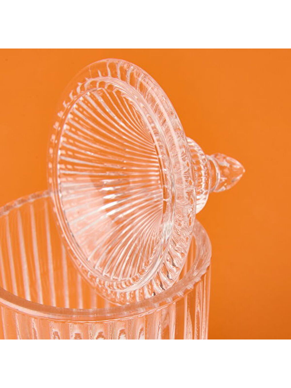 Renksiz Kristal Cam Şekerlik - Şeffaf - 7 cm-3