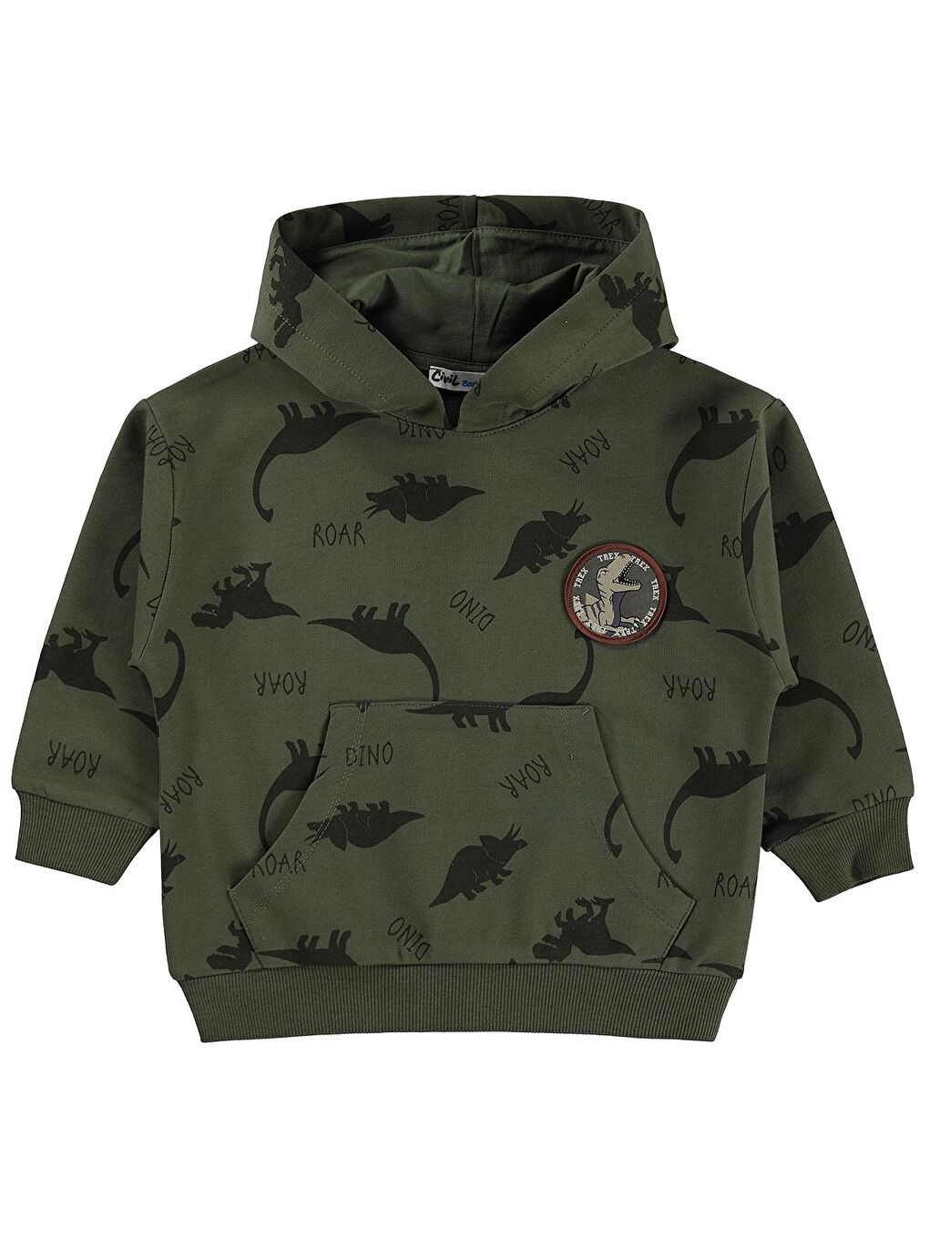Boys Dınosaur Walk Emp.Etiketli 2-5 Yaş Sweatshirt - Haki
