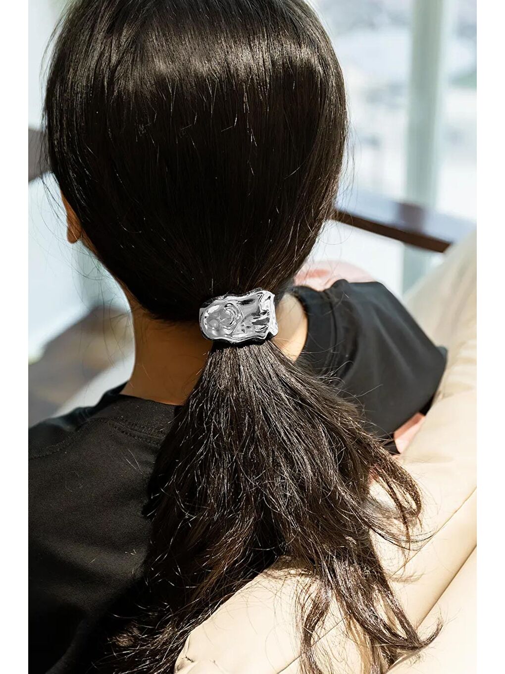 Gri Dövme Dokulu At Kuyruğu Tokası-2