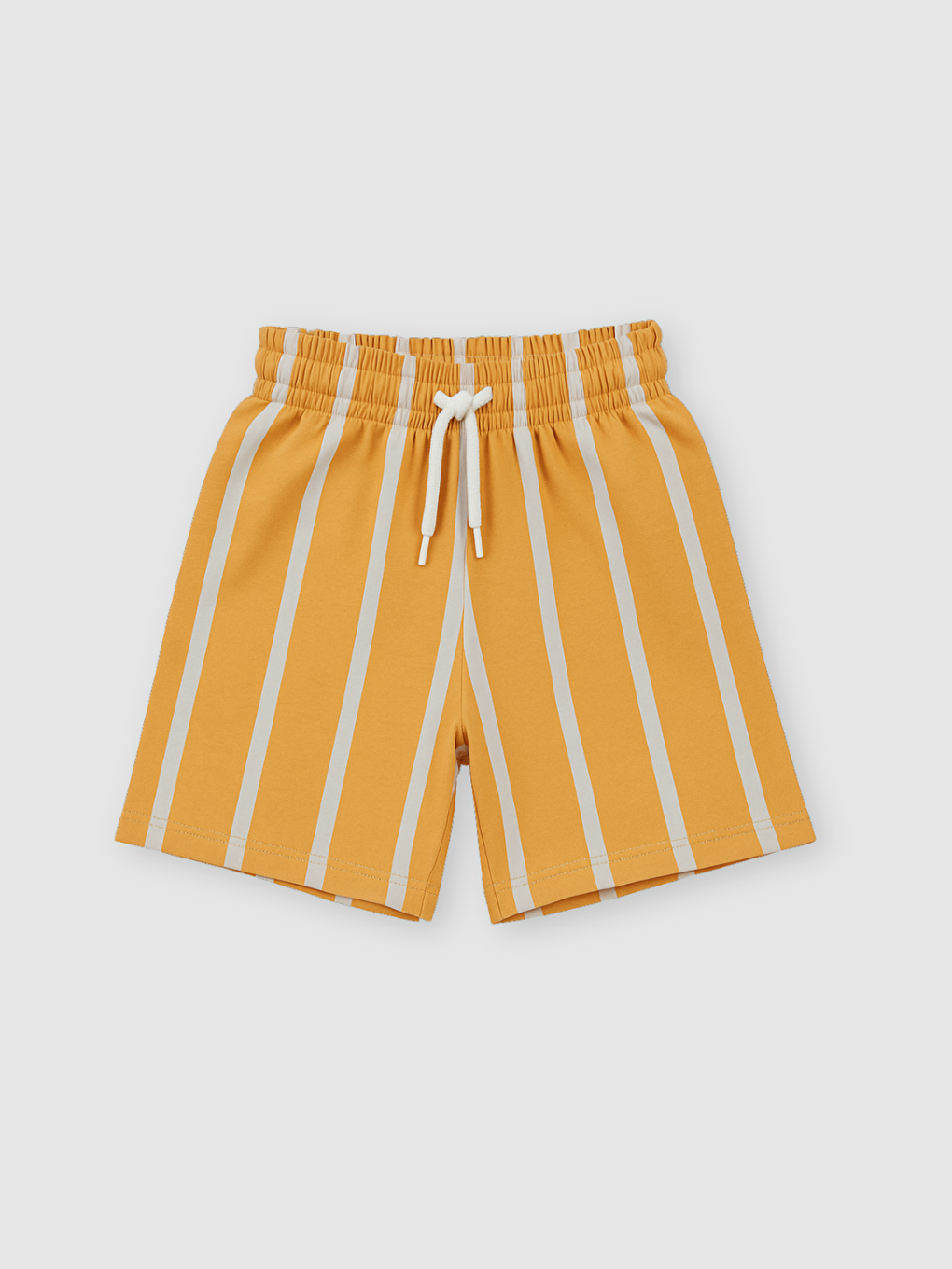 Gri Bisiklet Yaka Erkek Çocuk Tişört ve Şort 2'li Takım-3