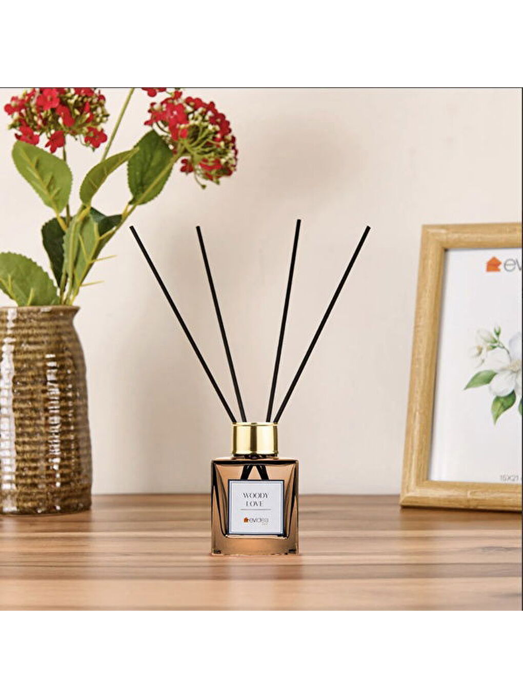 Deco Woody Love Çubuklu Oda Kokusu - Kahverengi - 100 ml-3