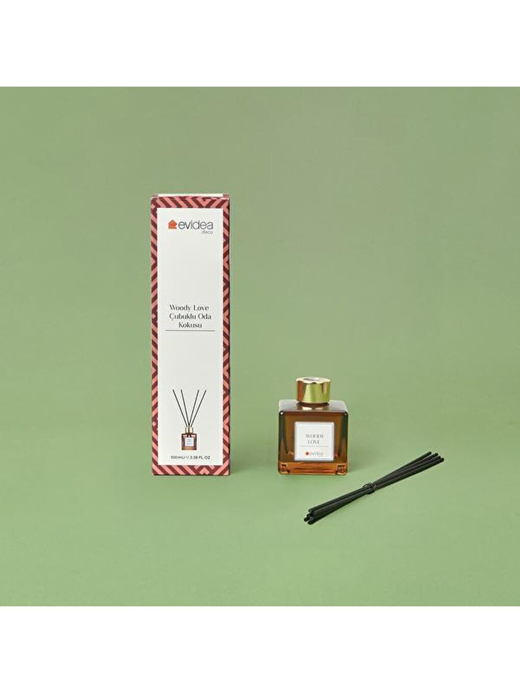 Deco Woody Love Çubuklu Oda Kokusu - Kahverengi - 100 ml-2