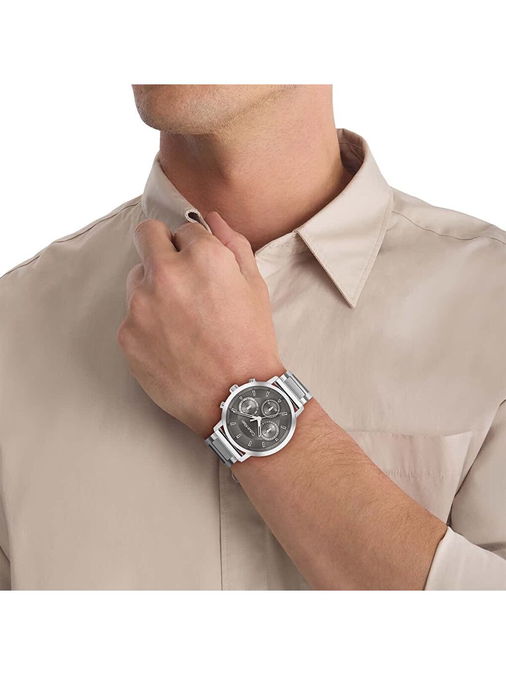 Gri CK25200493 Erkek Kol Saati-3