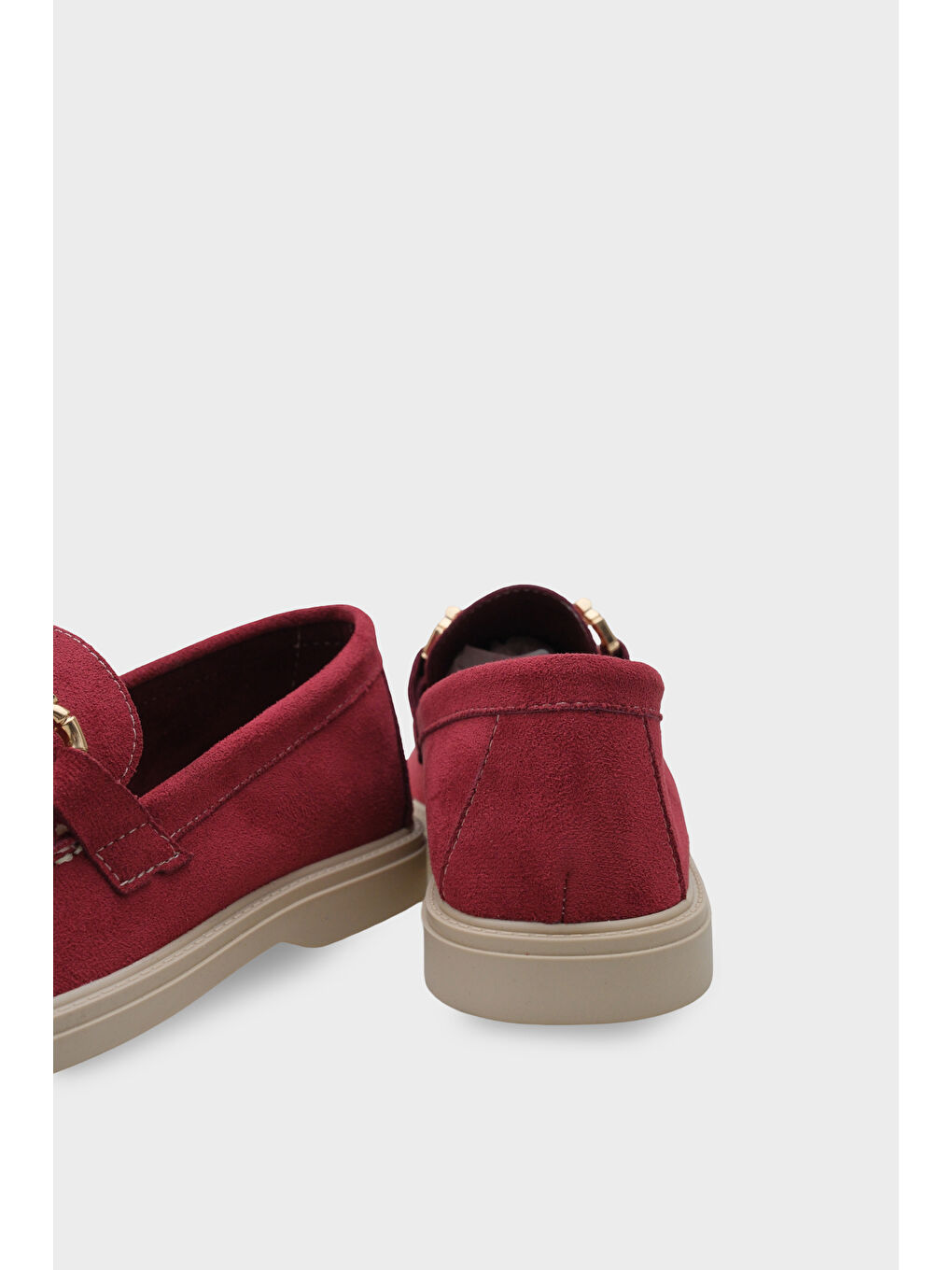 Bordo Pauline Tokalı Kadın Loafer-3