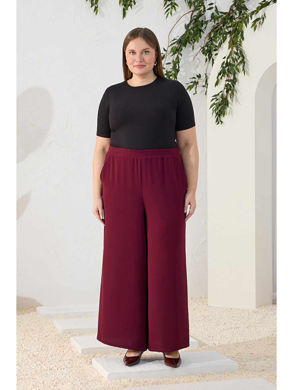 Bordo Nakışlı Takım-2