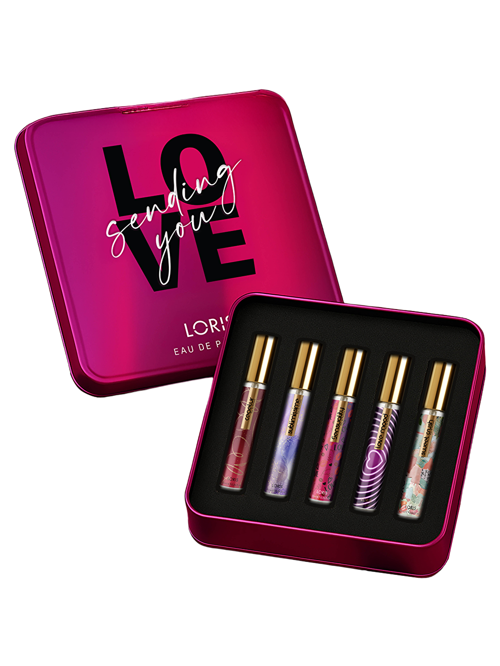 Sevgililer Günü 5li Kadın Parfüm Seti – Kırmızı