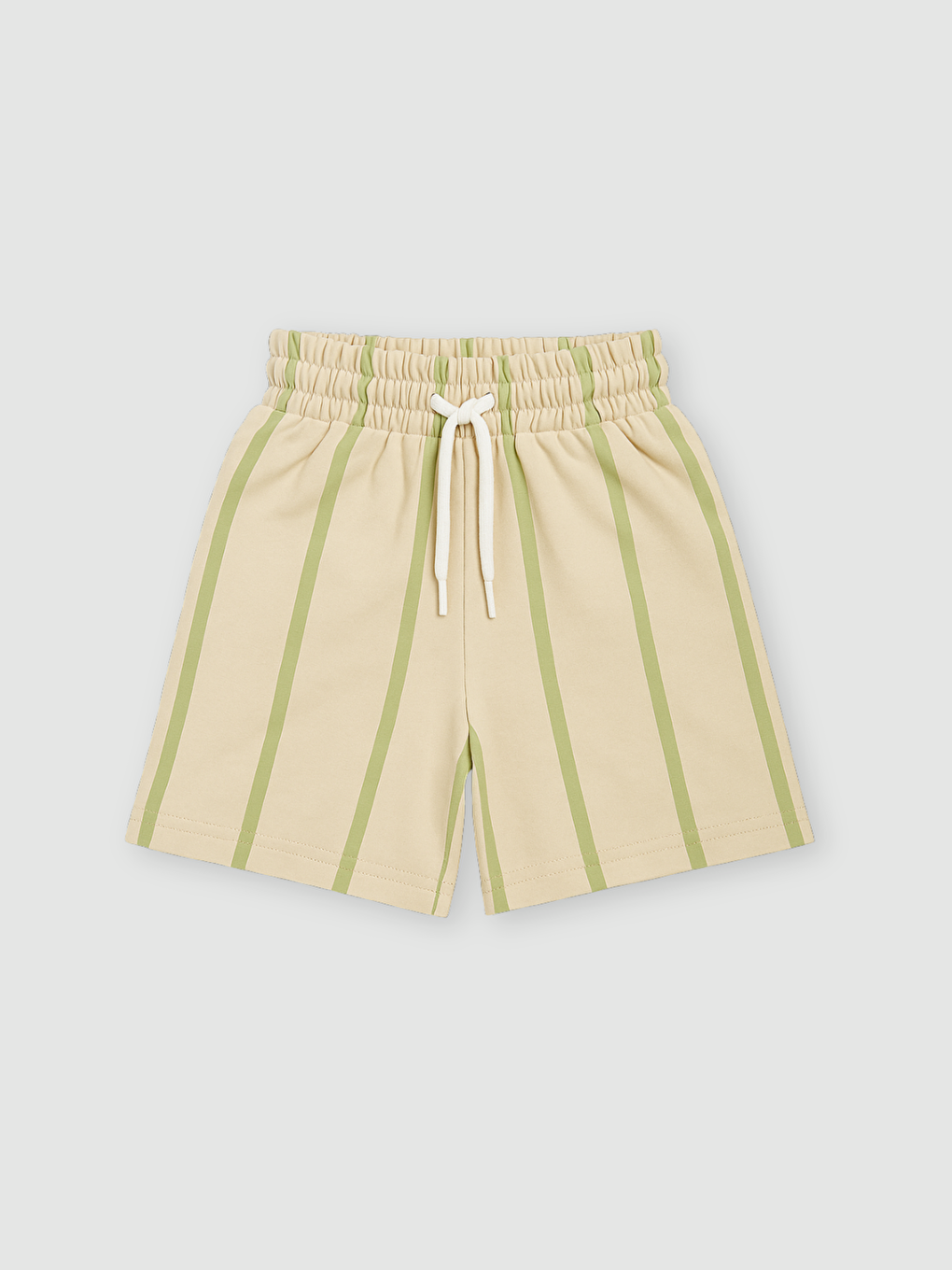 Yeşil Bisiklet Yaka Erkek Çocuk Tişört ve Şort 2'li Takım-3