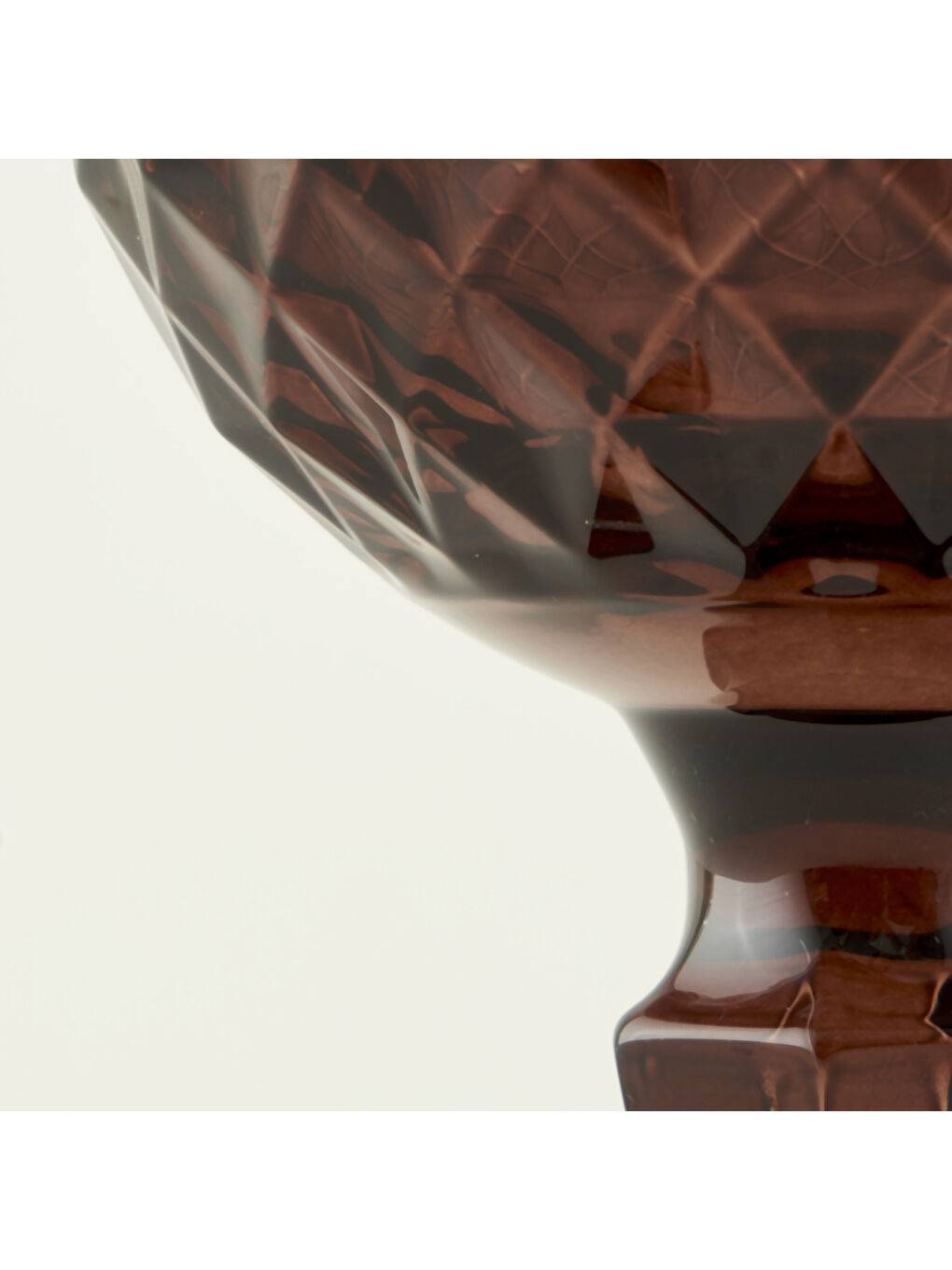 Colore Kesme Bardak-Kadeh Seti 18'li Kahverengi-1