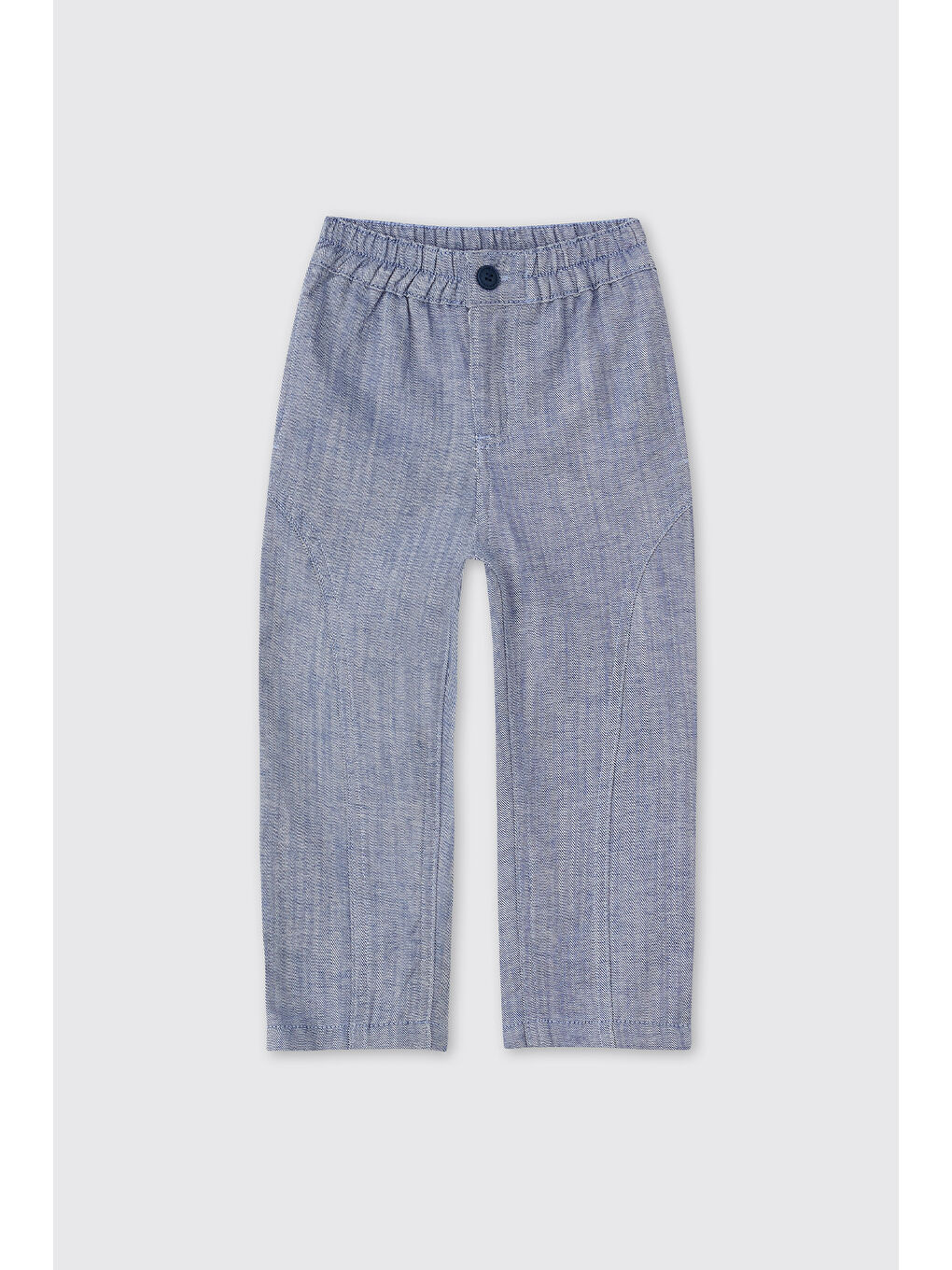 Erkek Bebek Beli Lastikli Mavi Pantolon