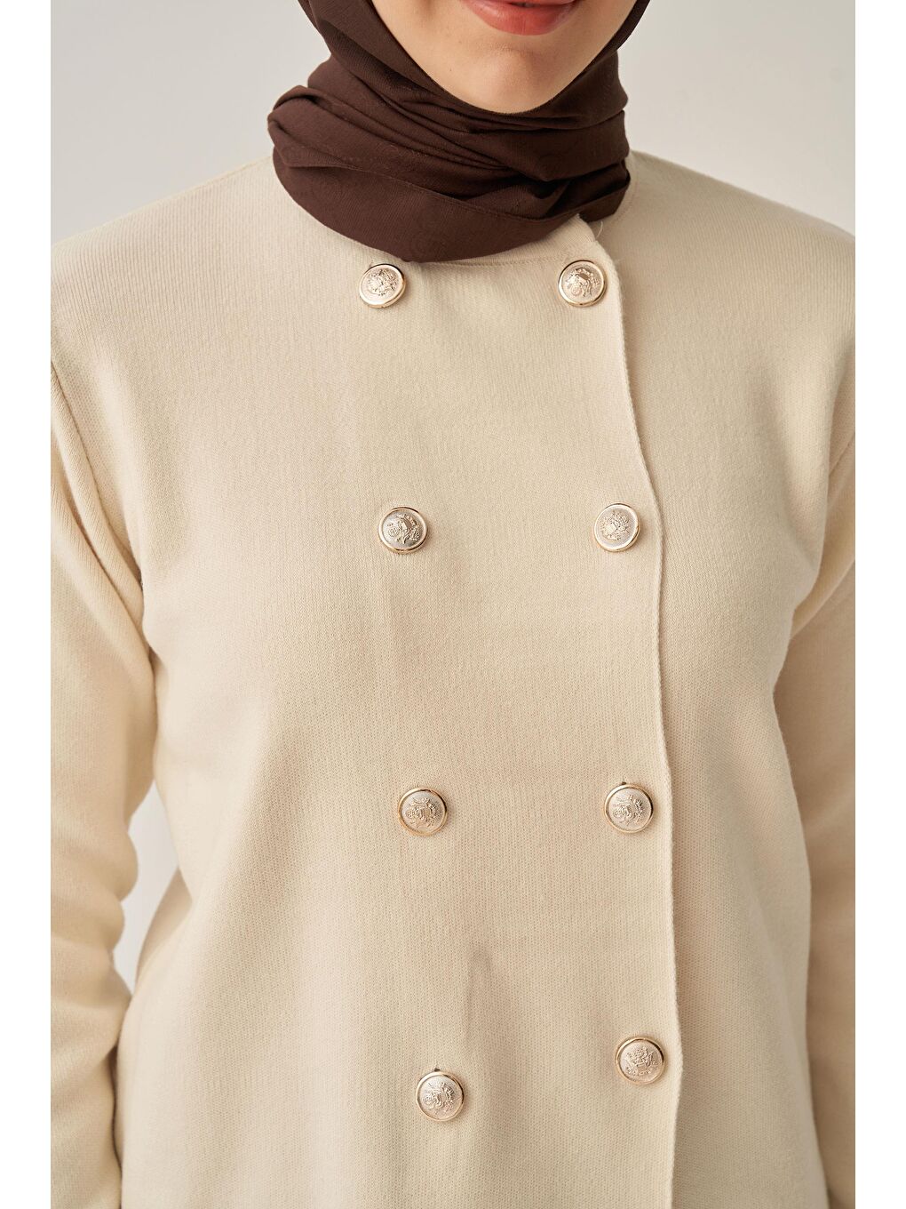 Bej Taş-Kısa Form Ceket-4