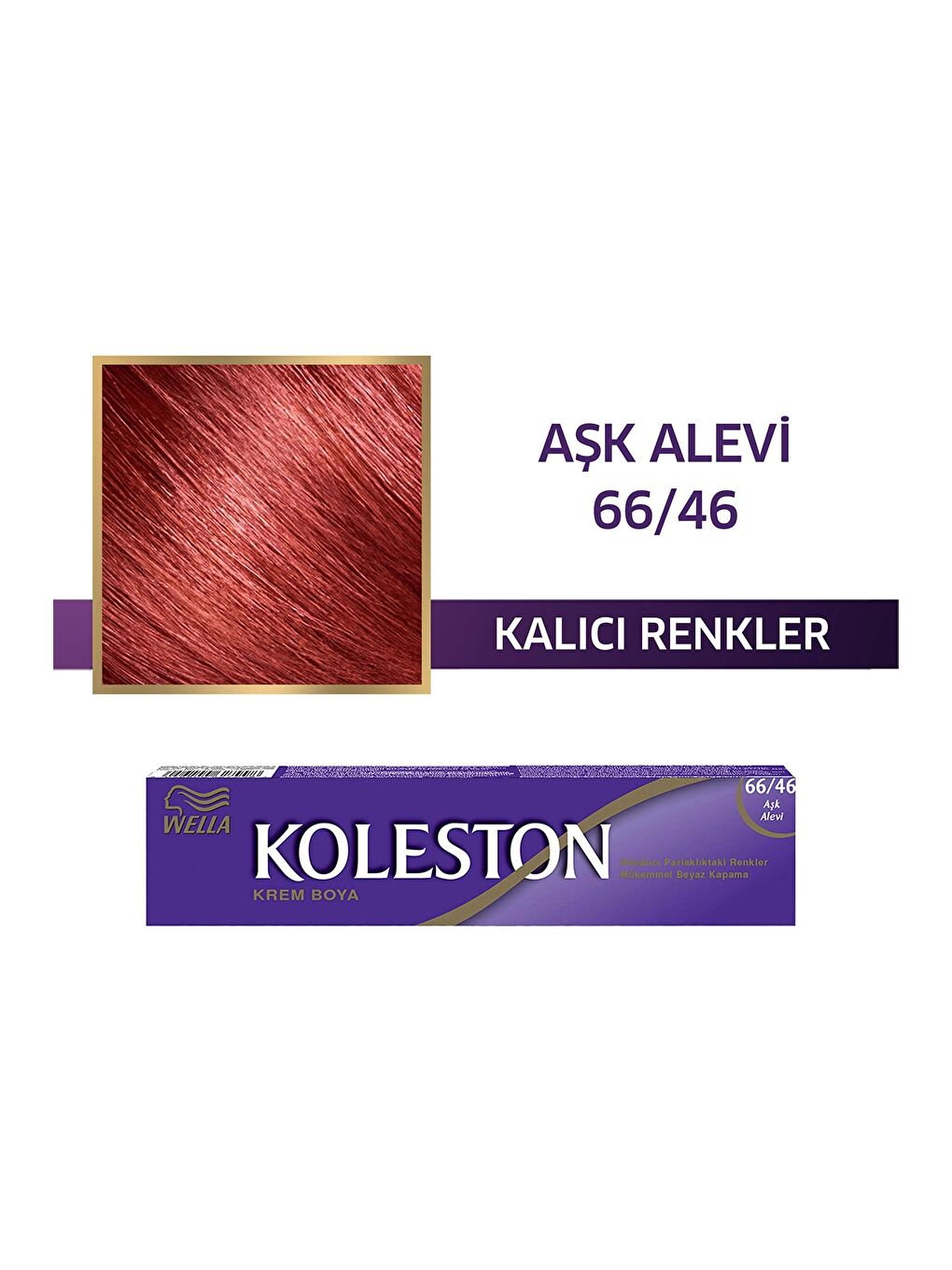 Wella Renksiz Koleston Single Tüp Boya 66/46 Aşk Alevi - 1