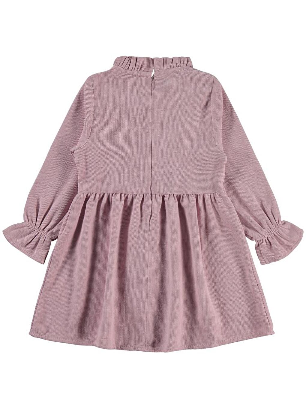 Girls Fiyonklu 2-5 Yaş Elbise - Pembe 3-4 Yaş-1