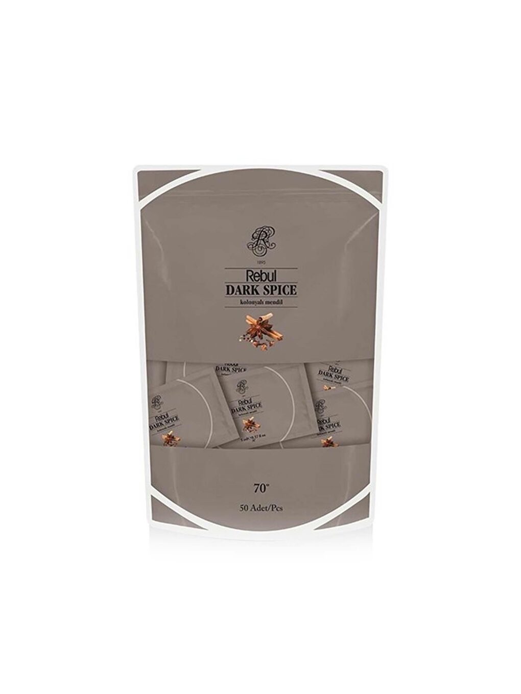 Dark Spice 50'li Kolonyalı Mendil Poşet