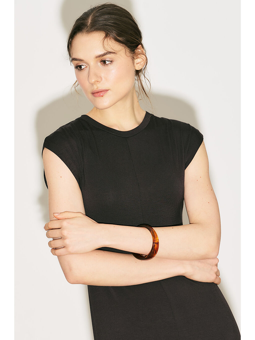 Kahverengi Lıne Akrilik Bileklik Kahve-1