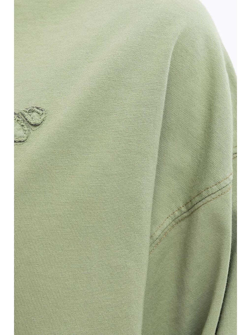 Haki-Önü Nakış Detaylı Sweat-5