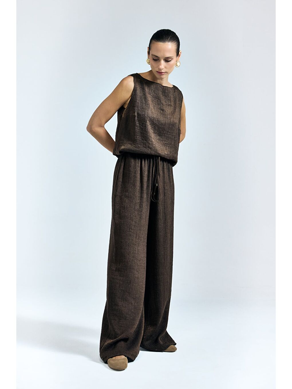 Kahverengi Glow Pantolon - Kahve-2