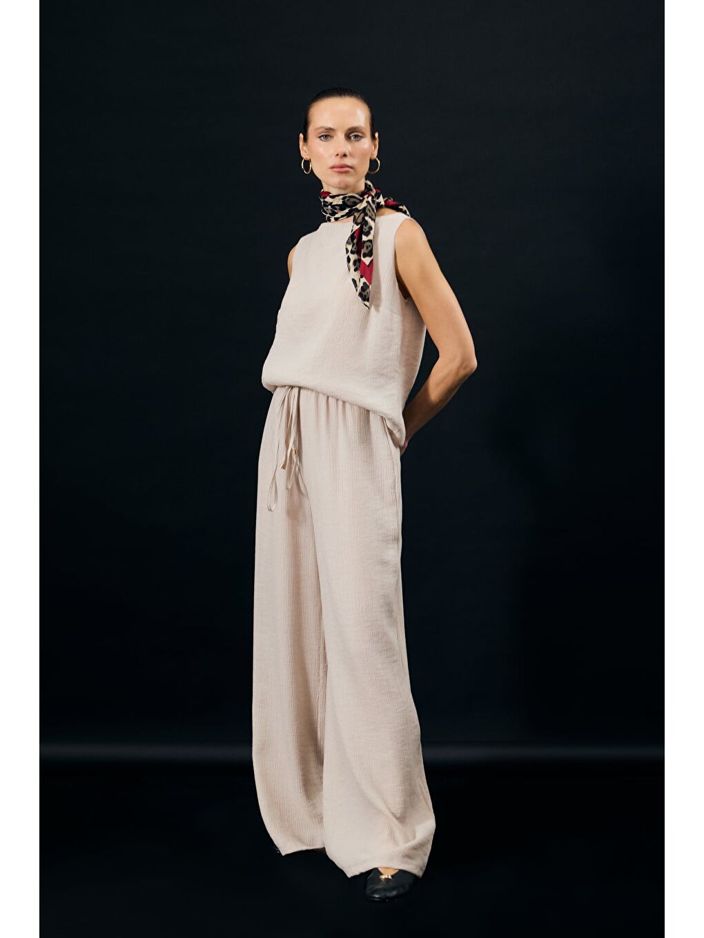 Glow Pantolon - Bej-1