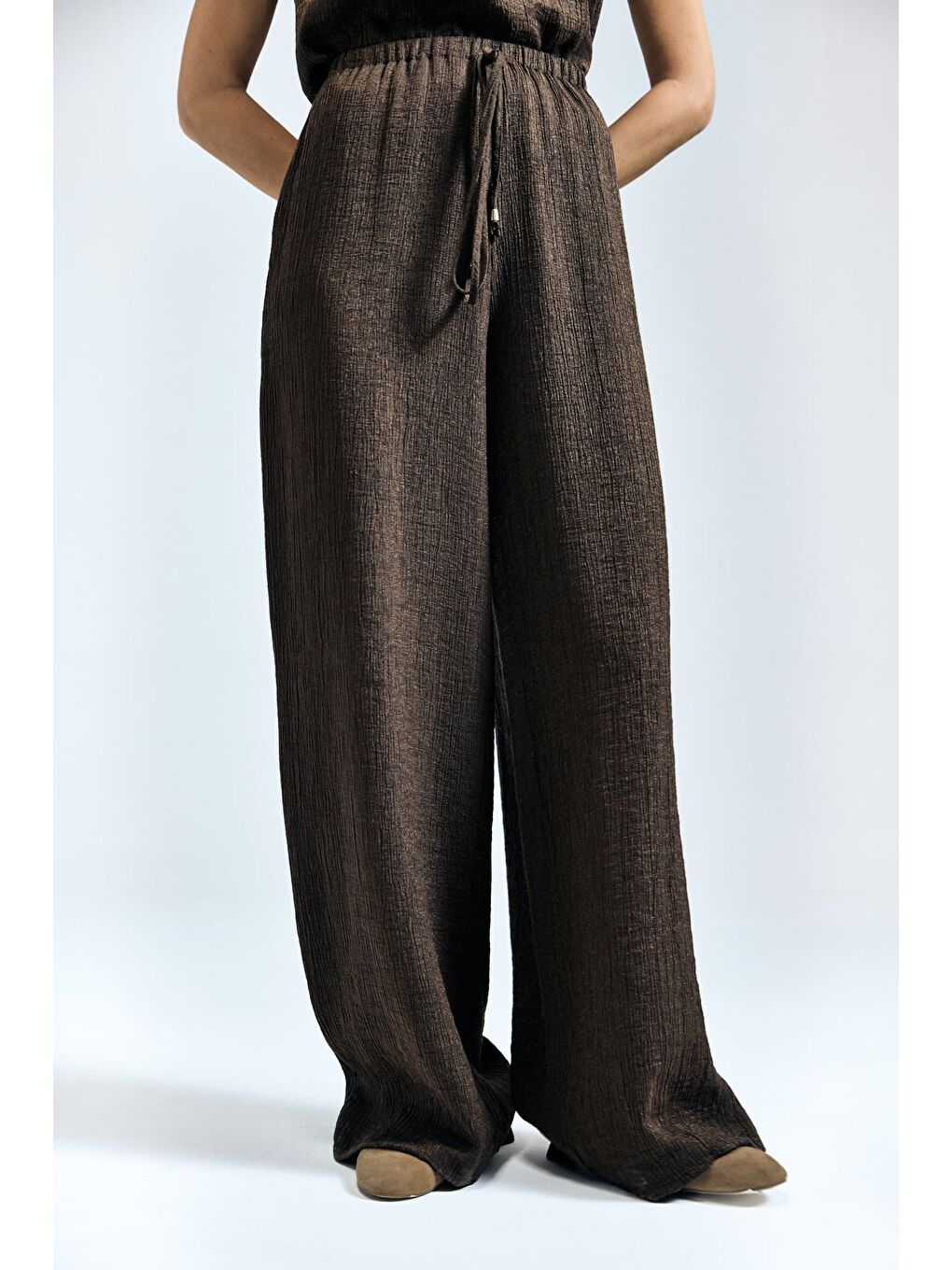 Kahverengi Glow Pantolon - Kahve-5