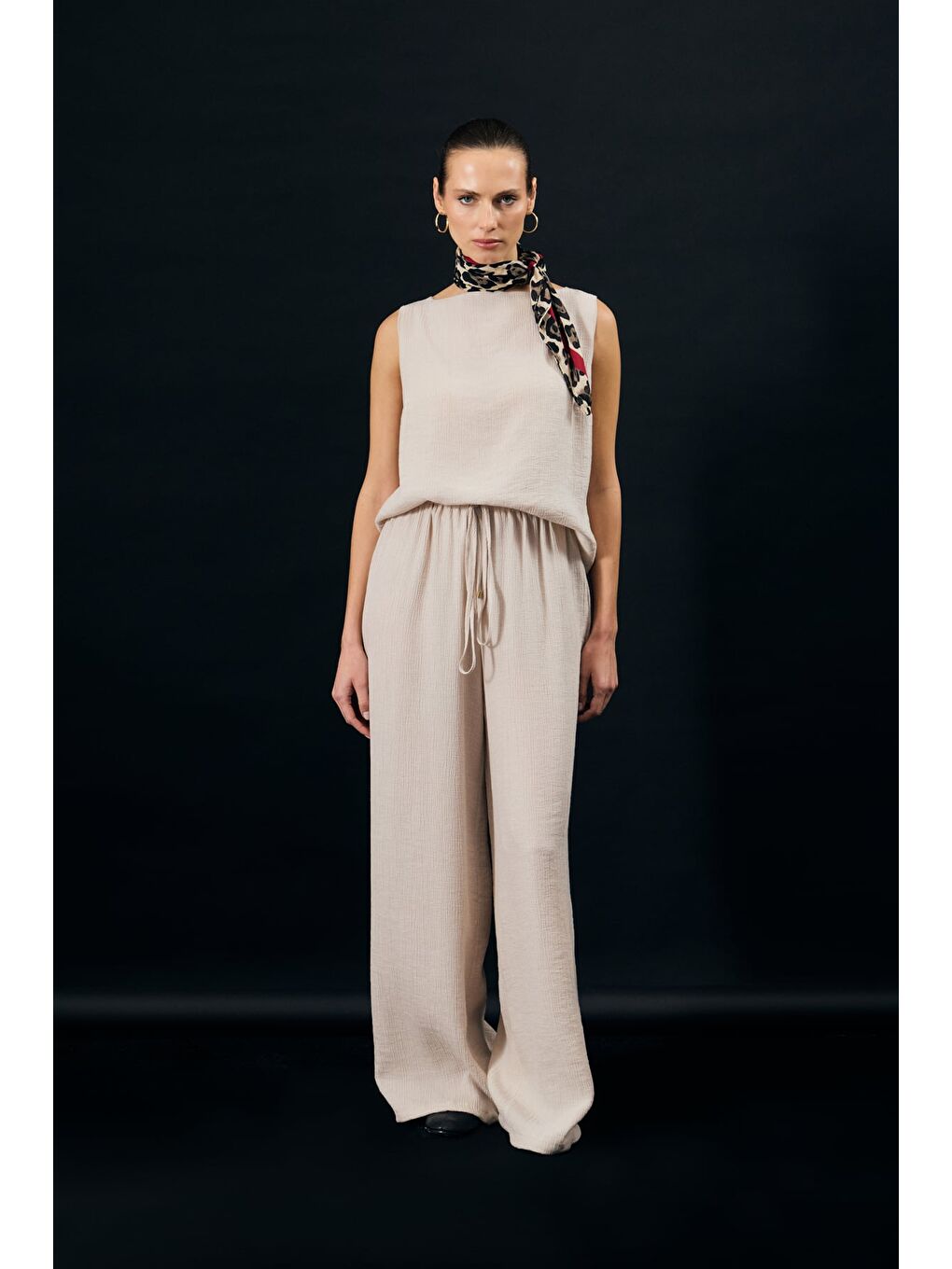 Glow Pantolon - Bej-2