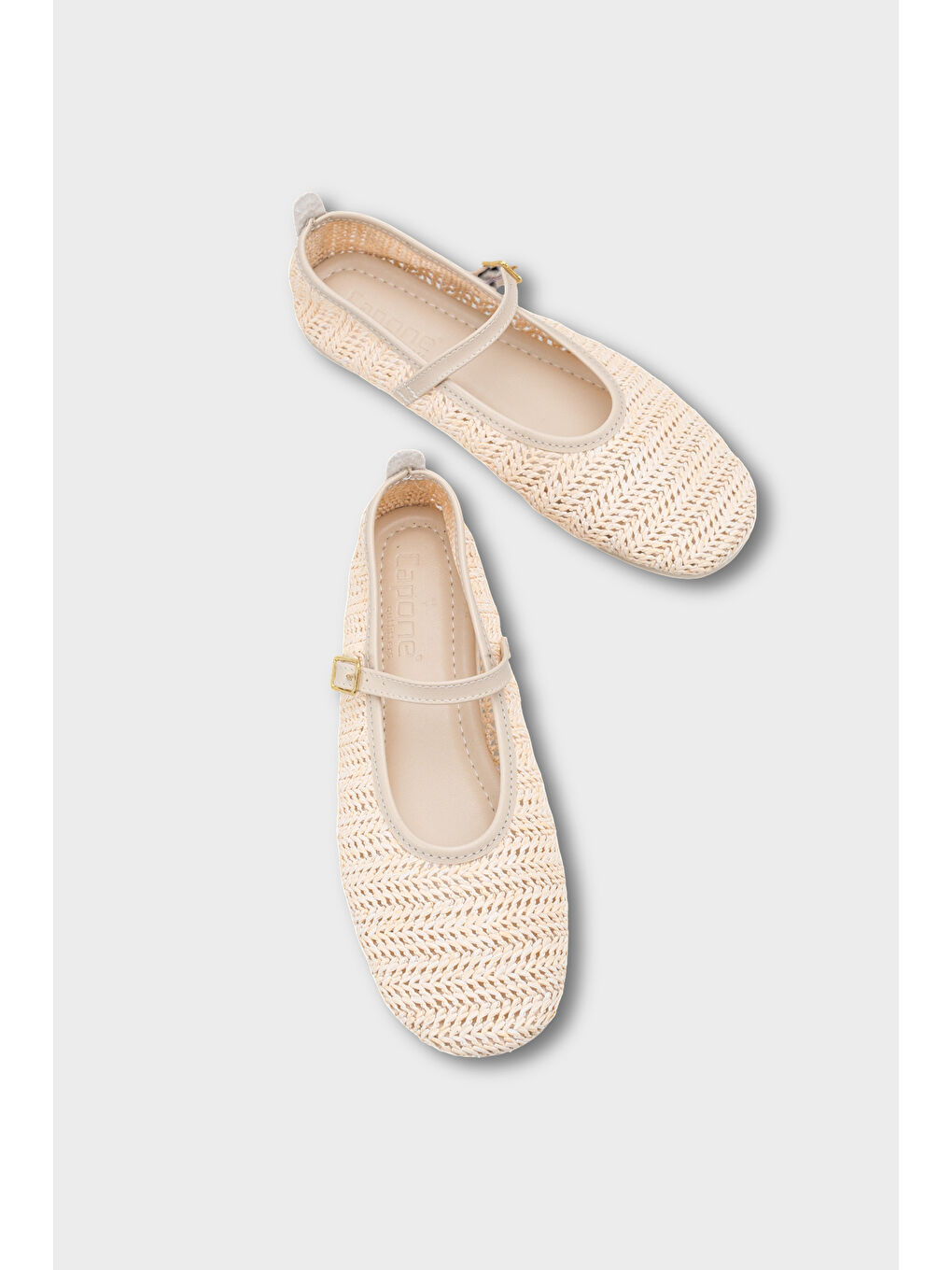 Ekru Carlina Barefoot Konfor Kadın Babet-5