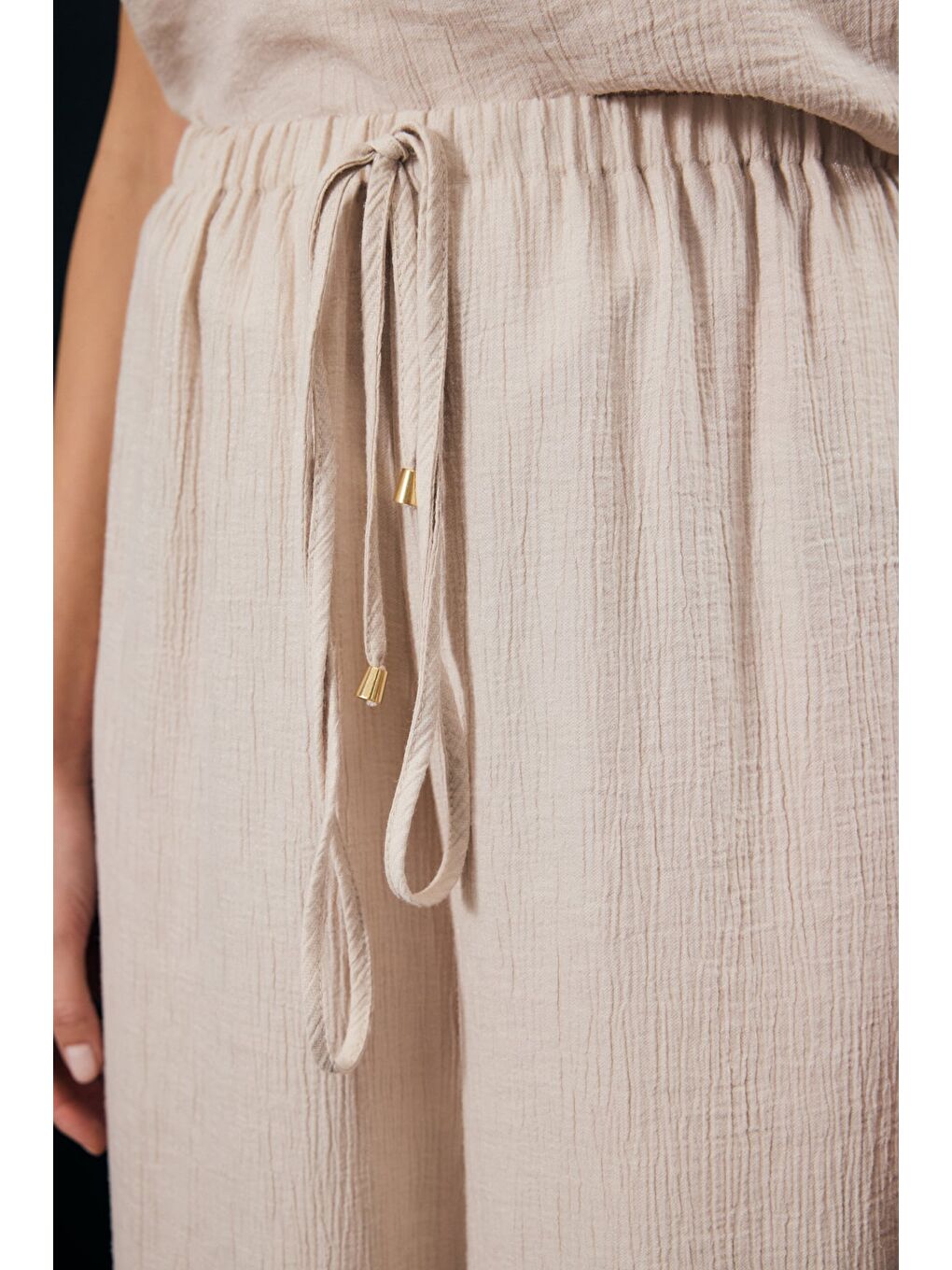 Glow Pantolon - Bej-5