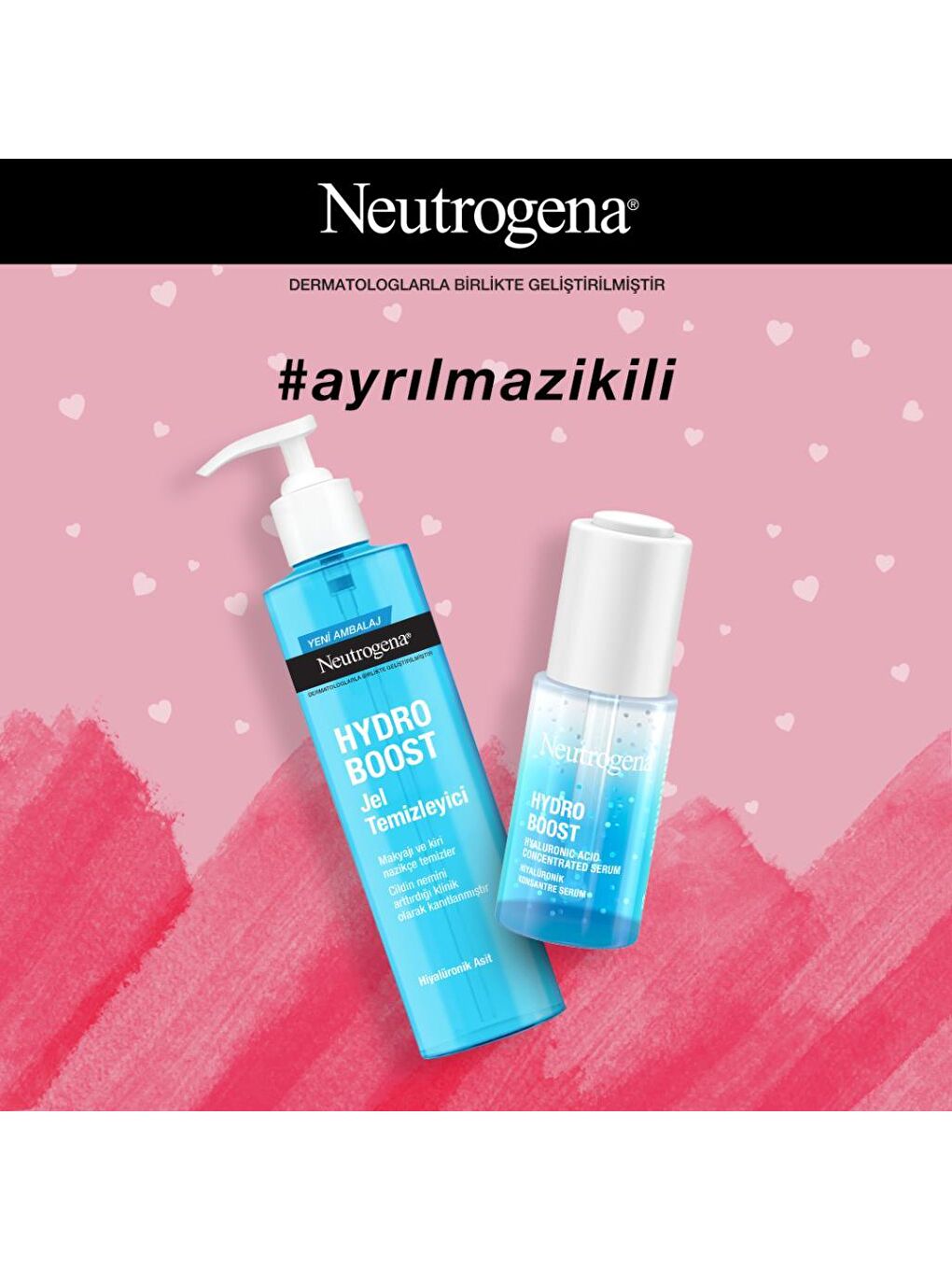 Neutrogena Hydro Boost Jel Temizleyici 200 ml + Hydro Bost Hiyalüronik Asit Konsantre Ser