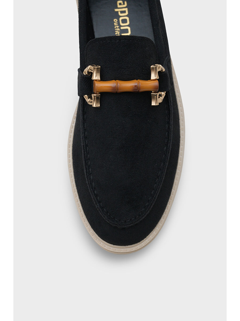 Siyah Pauline Tokalı Kadın Loafer-2