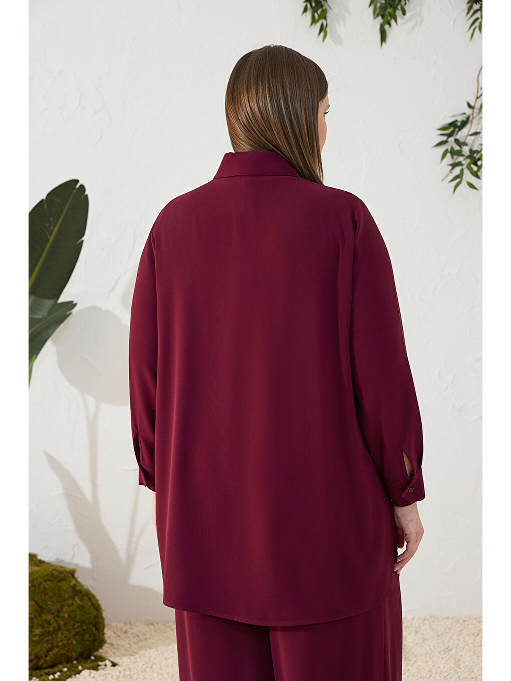 Bordo Nakışlı Takım-5