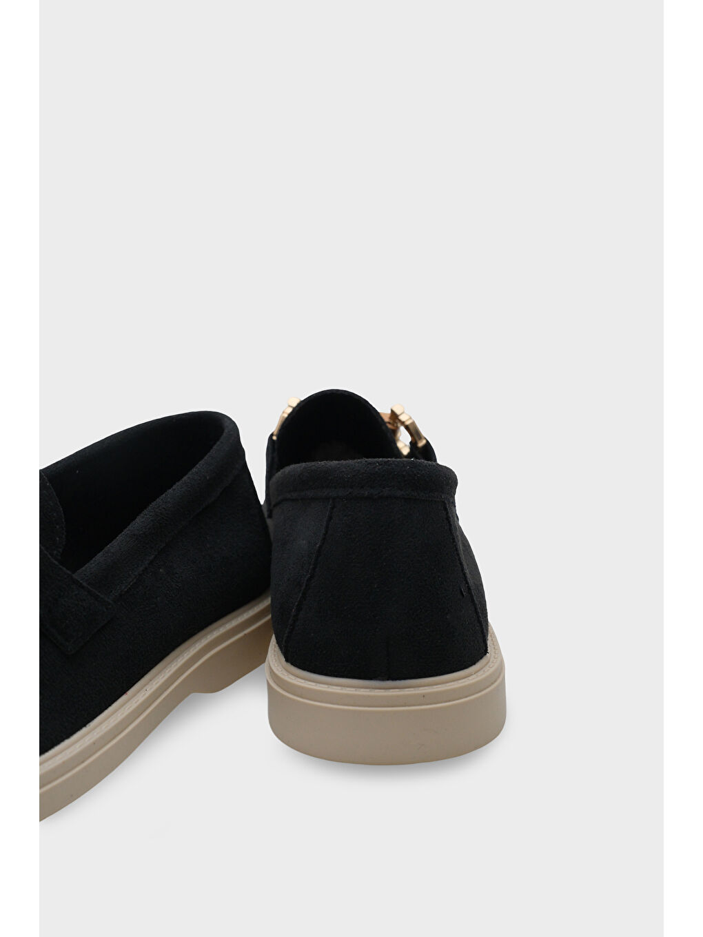 Siyah Pauline Tokalı Kadın Loafer-3