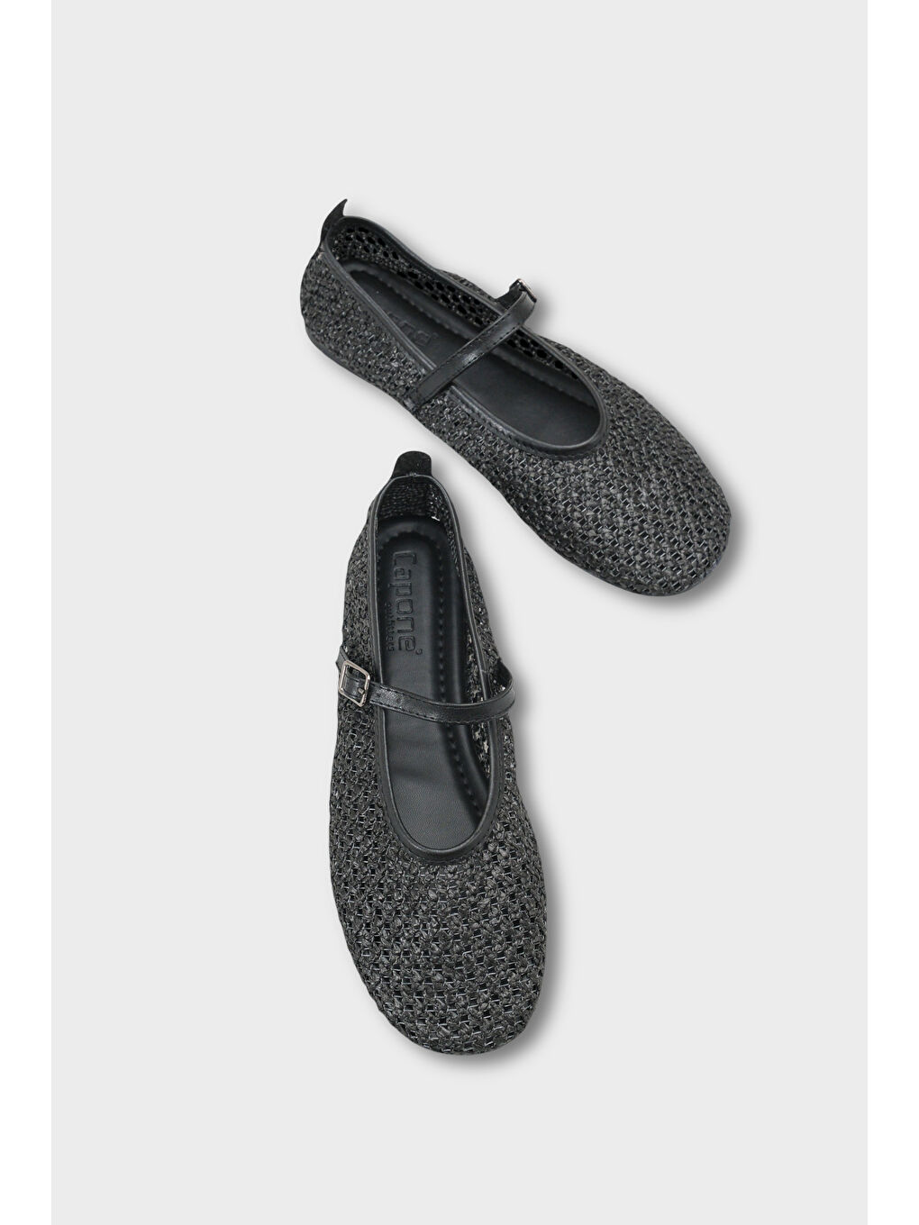 Siyah Carlina Barefoot Konfor Kadın Babet-5