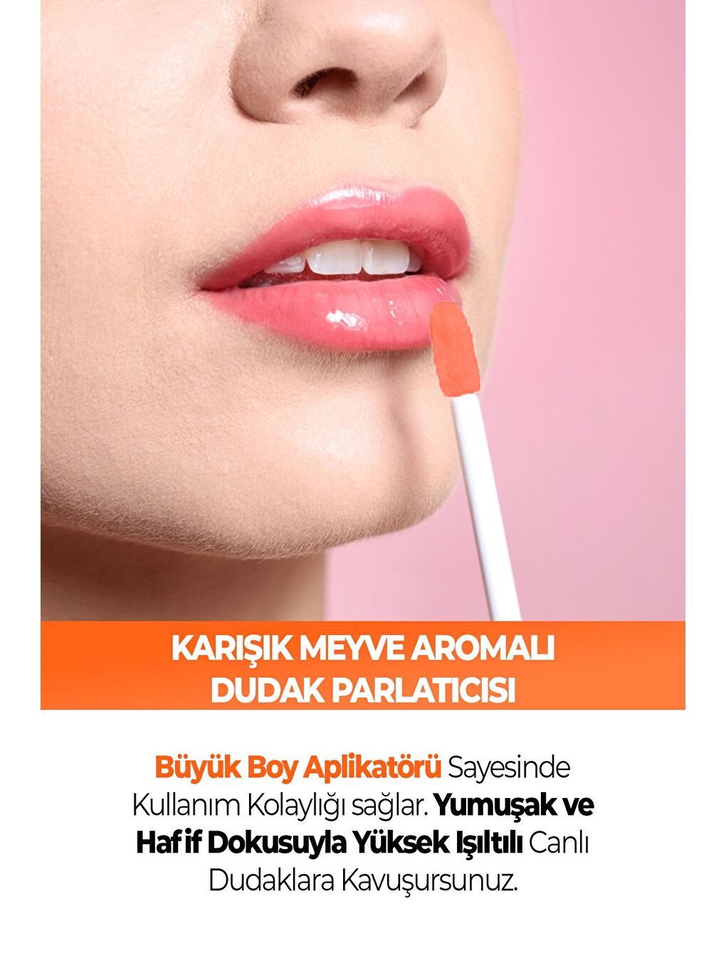 Mix Fruit Lipgloss 02-Karışık Meyve Aromalı Dudak Parlatıcısı 8 ML-1