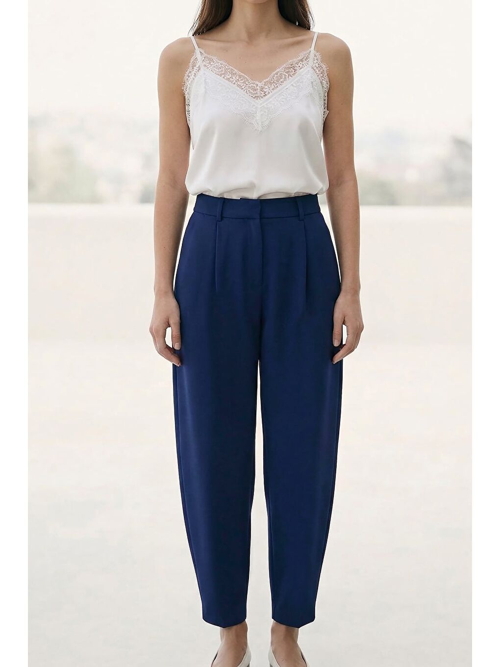 Talia Havuç Pantolon - Lacivert-1