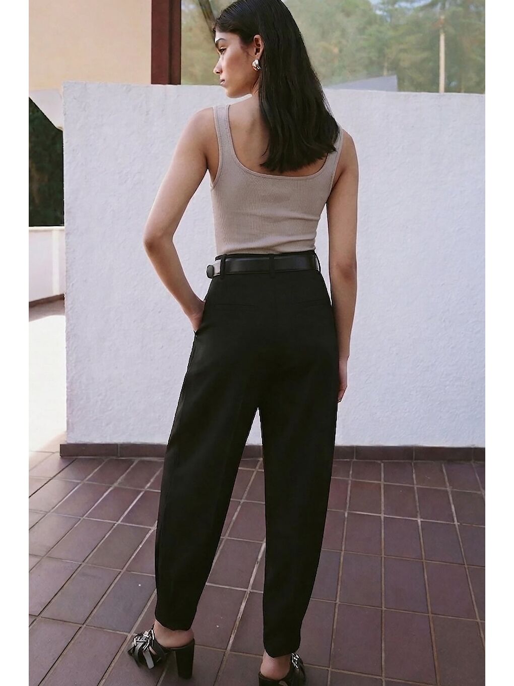 Talia Havuç Pantolon - Siyah-4