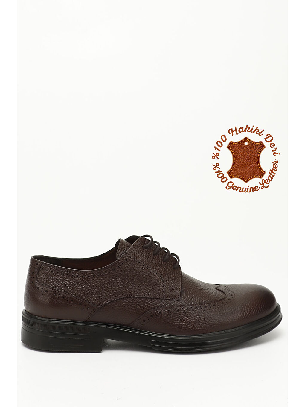 Kahverengi Erkek ÇİKOLATA KAHVE Bağcıklı Hakiki Deri Klasik Ayakkabı