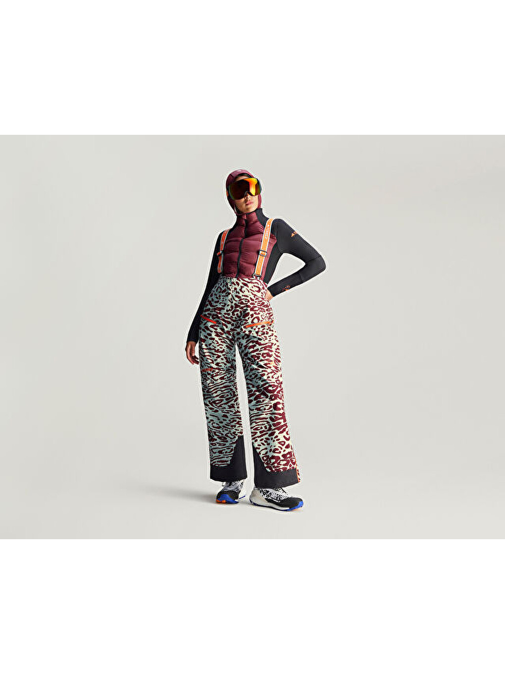 By Stella Mccartney X Terrex Truenature Midlayer Kadın Outdoor Ceketi Je4080 Kırmızı-4