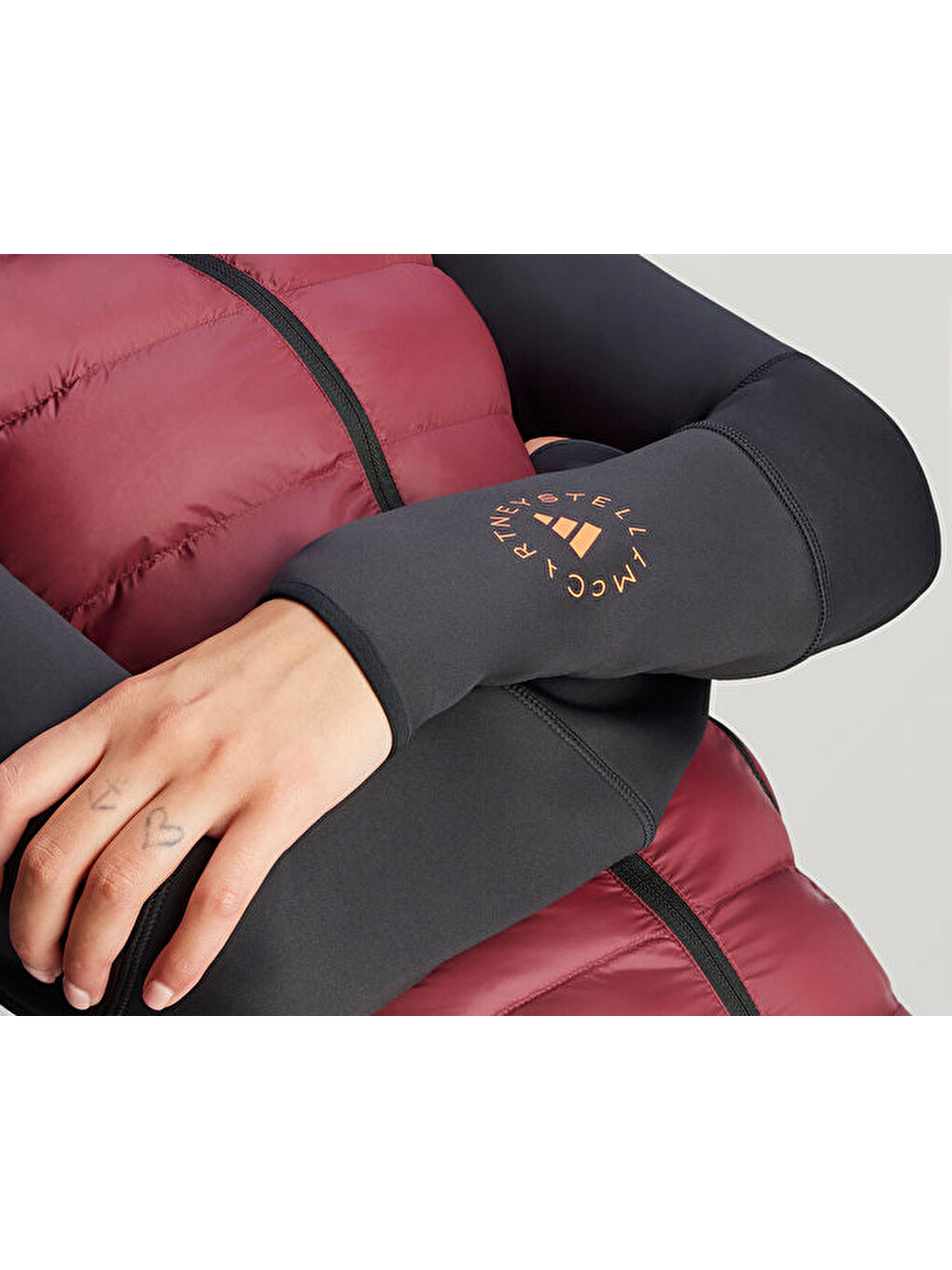 By Stella Mccartney X Terrex Truenature Midlayer Kadın Outdoor Ceketi Je4080 Kırmızı-10