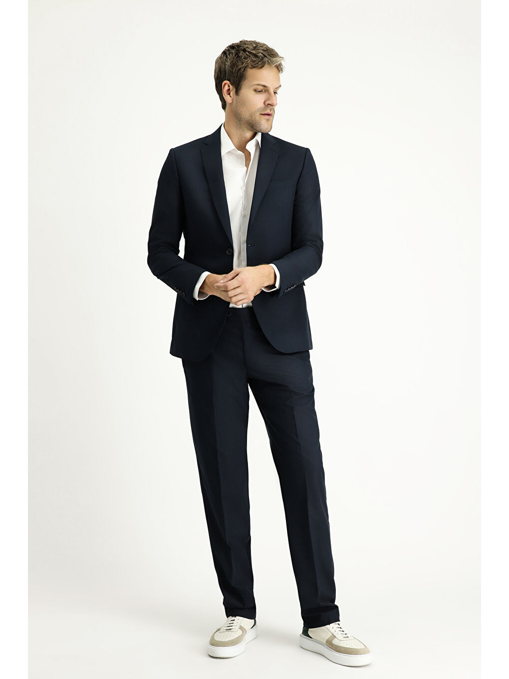 Lacivert 6 Drop Regular Fit Standart Kesim Takım Elbise